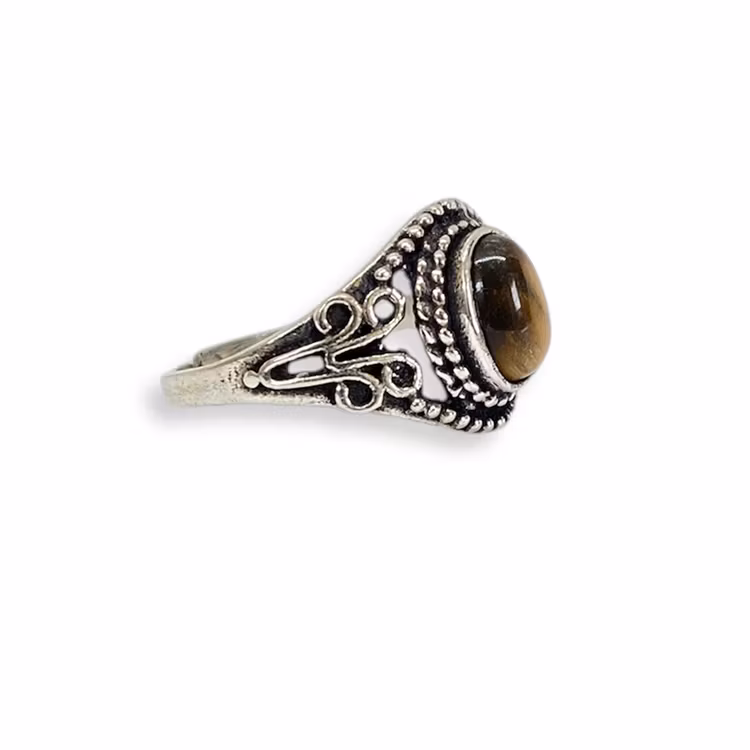 Tigeröga Ring (Ställbar)