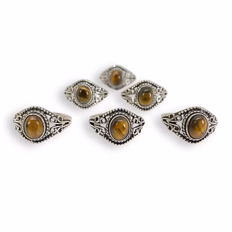 Tigeröga Ring (Ställbar)