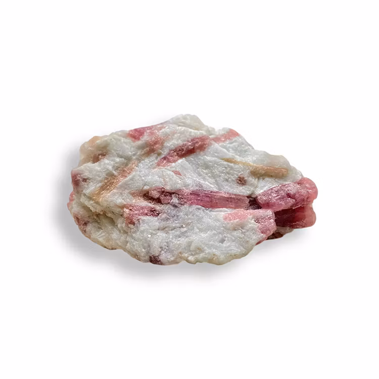 Turmalin Rosa "Rubellit" Rå Sten