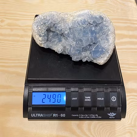 Celestit Kluster Extra Stor