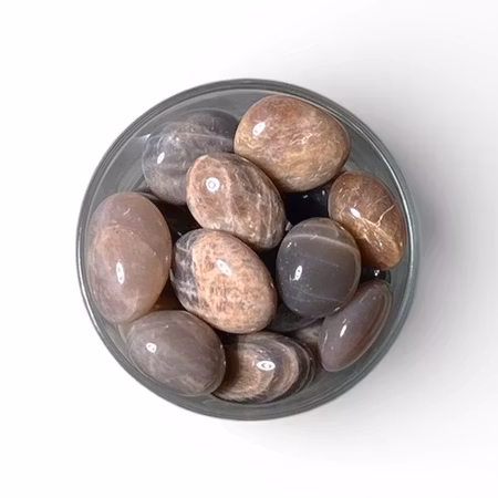 Månsten Svart Trumlande stenar 100gr