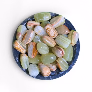 Aragonit Grön Trumlad sten