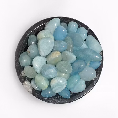 Akvamarin Trumlade stenar 100gr