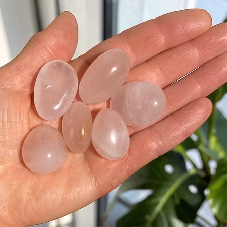 Rosenkvarts Trumlade stenar 100gr