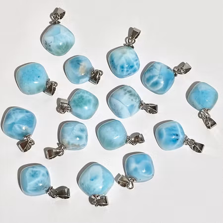 Larimar Hängsmycke (925 Silver)