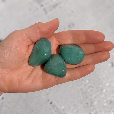 Kvarts Grön Trumlade stenar 100gr