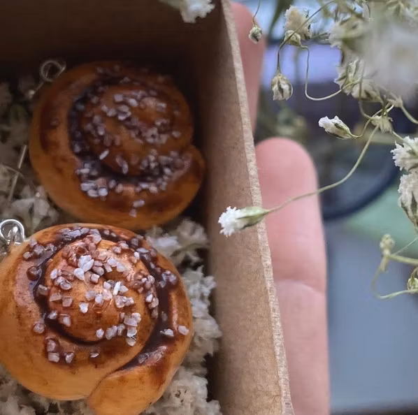 Kanelbullar örhängen