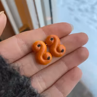 Lussekatter stiftörhängen