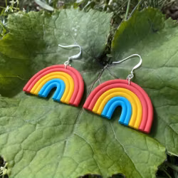 Pansexuell regnbågar örhängen