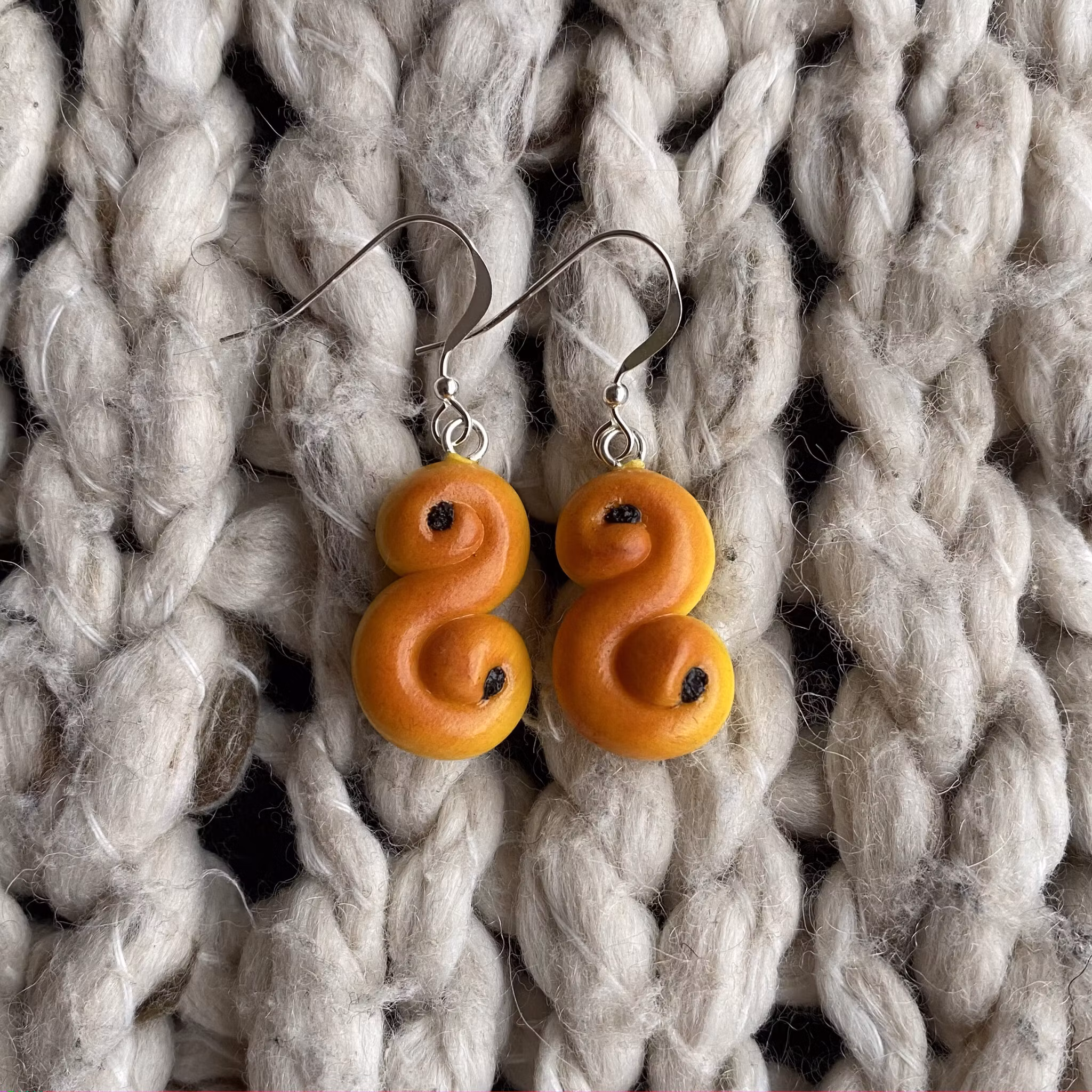 Lussekatter örhängen