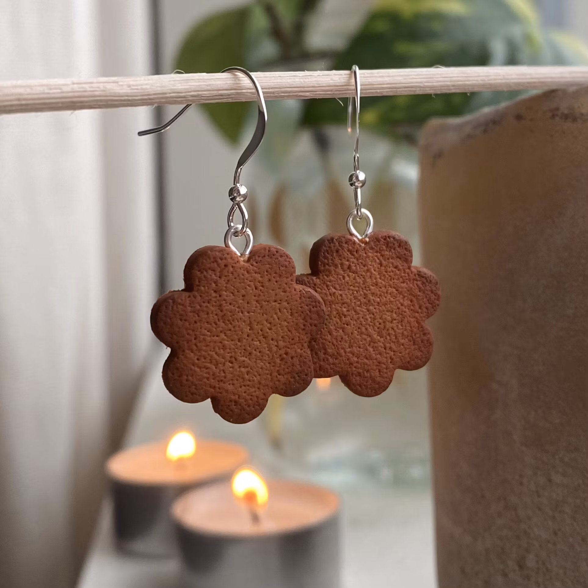 Gammaldags pepparkakor örhängen