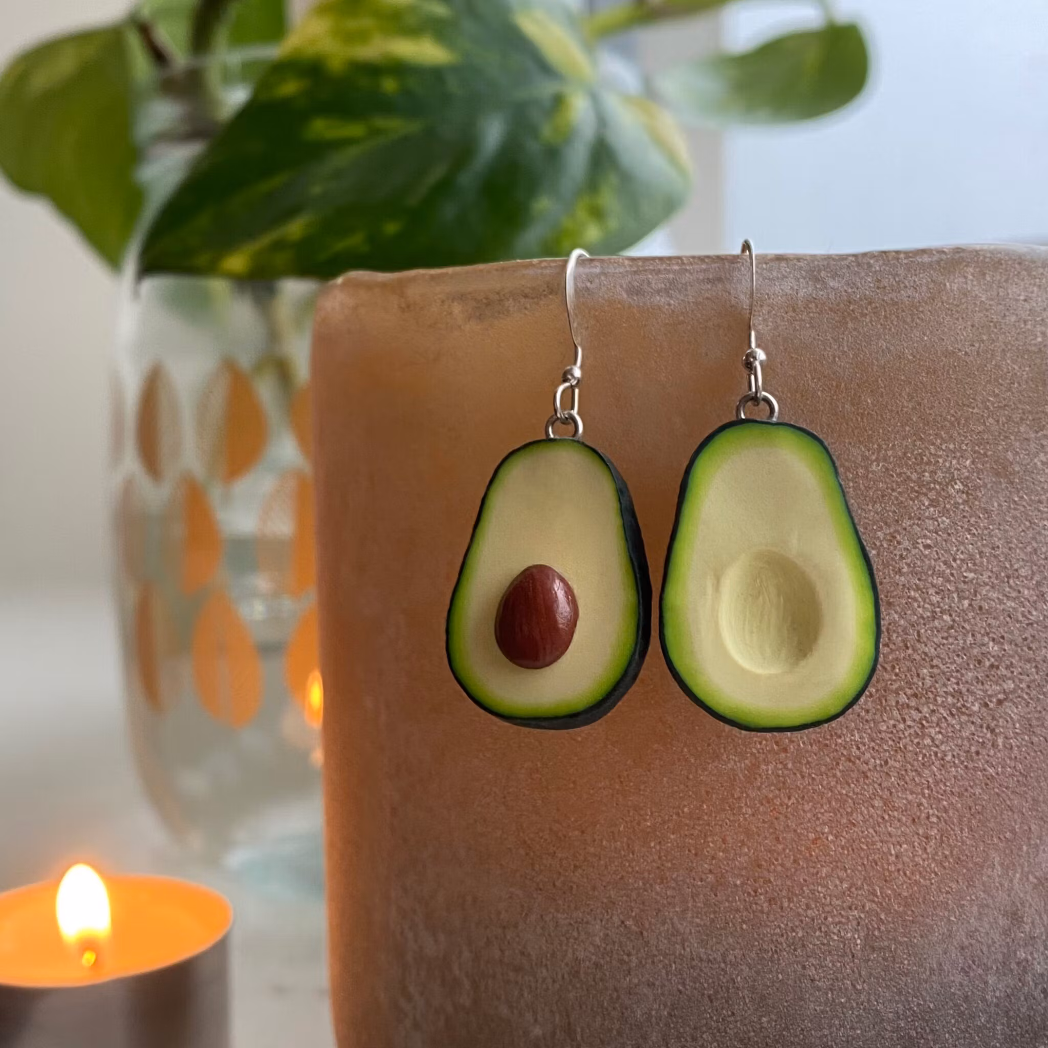 Avokados örhängen