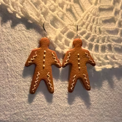 Pepparkaksgubbar örhängen