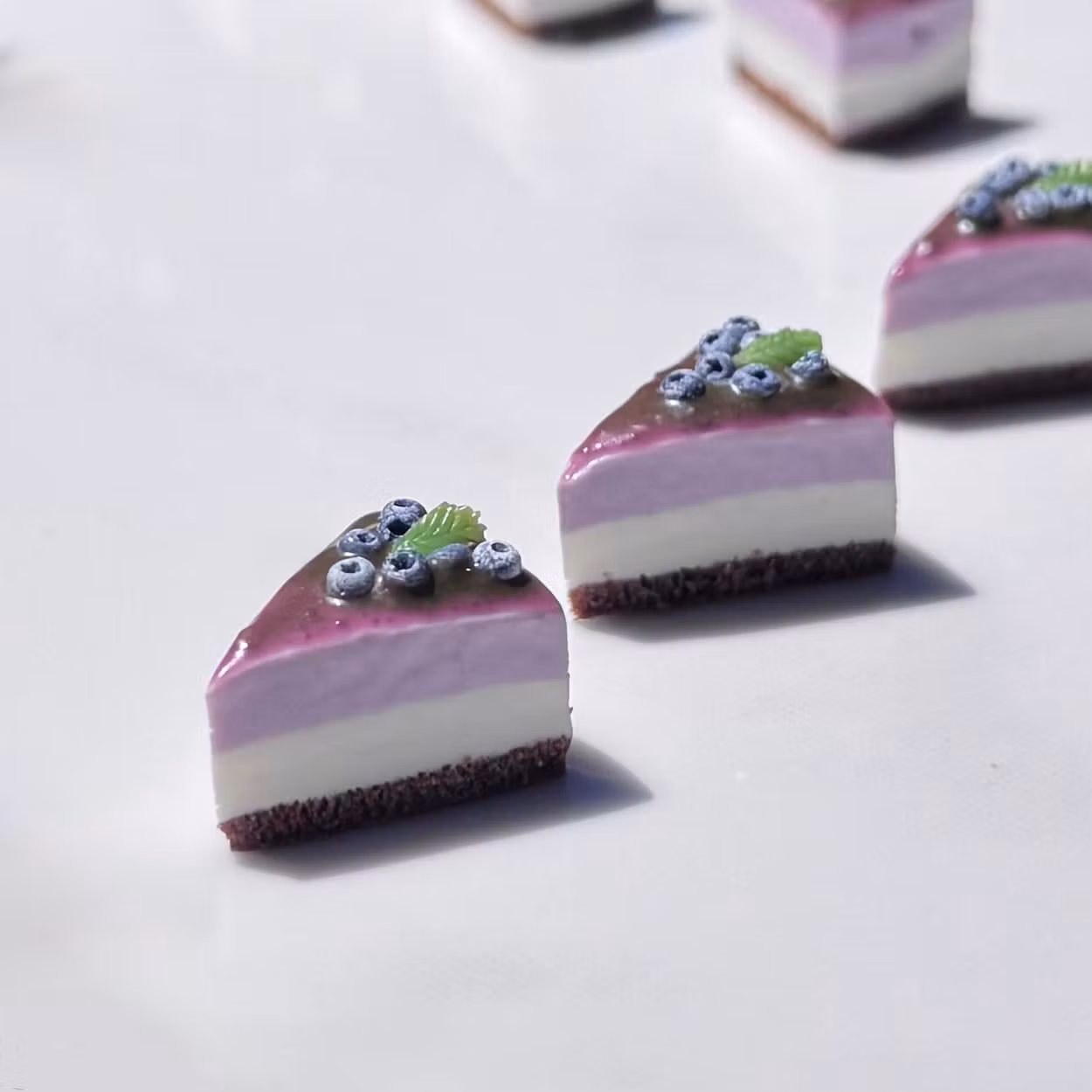 Blåbär cheesecake örhängen