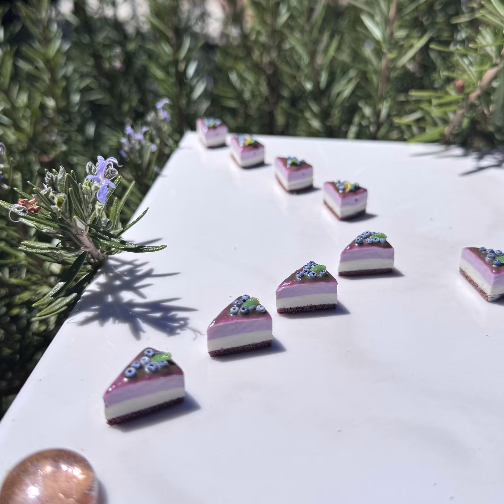 Blåbär cheesecake örhängen