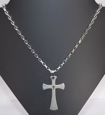 Halsband med Kors Metall