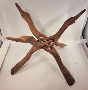 Stöd för t.ex. skål snidat trä, x1