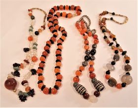 Halsband av mixad halvädelsten, 4 olika att välja på, x1