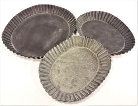Ljusfat i metall, 3 varianter