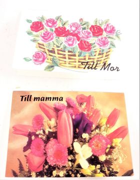 Fina mindre Morsdagskort, 2 varianter