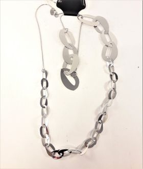 Halsband med länkar silverfärg