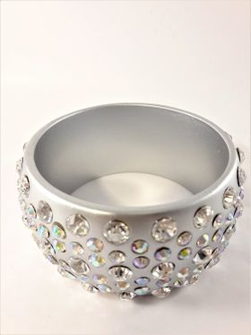 Brett Stelt Armband Silverfärg