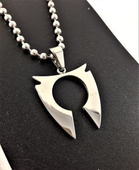 Stål Halsband med Hänge Silverfärg