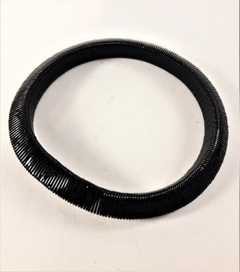 Armband i metall, slätt, svart