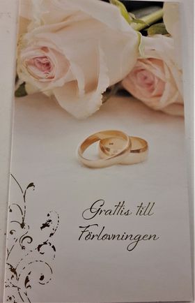 Kort, "Grattis till förlovningen"