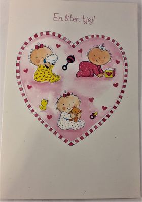 Grattiskort "En liten tjej"