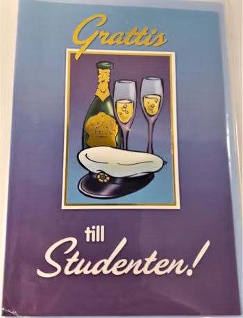 Grattiskort "Grattis till Studenten"