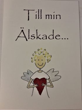 Kort/vykort "Till min älskade"