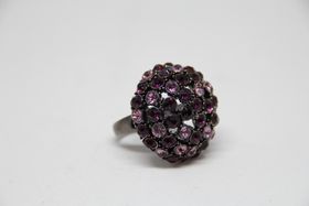 Ring rosa, glittrig