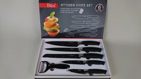 Knivset i rostfritt stål med 6 delar, Bass