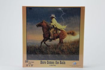 Pussel 500 bitar Here comes the rain - Jack Terry, 19x19 tum / 48x48 cm