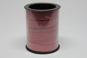 Glitterband, Victoriadesign, rött 10 mm x 10 meter