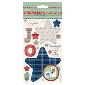 Docrafts Papermania Mini Decoupage Medley Christmas in the Country JOY - 29 pcs