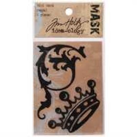 Tim Holtz Idea-Ology Mini Masks - 2pk/Regal
