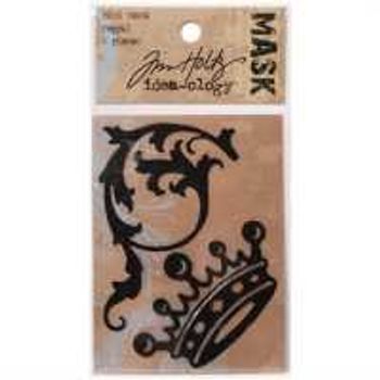 Tim Holtz Idea-Ology Mini Masks - 2pk/Regal