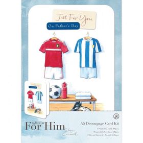 Scrapbooking Papermania, For Him, A5 Decoupage Card Kit - Locker Room
