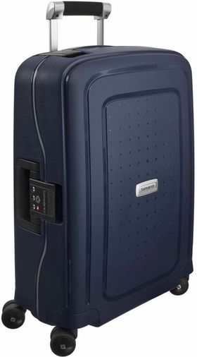 Kabinväska Samsonite S'CURE DLX med 4 hjul 55 cm, Midnight blue