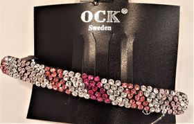 Hårspänne strass rosa ton