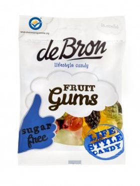 De Bron Fruit Gums Sockerfri 100g