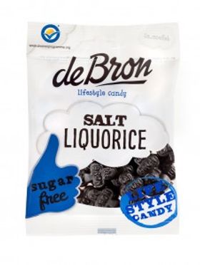 De Bron Salt Liquorice Sockerfri 100g