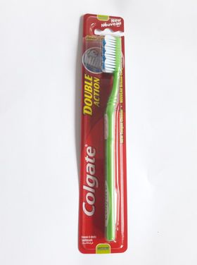 Colgate Double Action Tandborste Medium - Grön