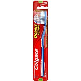 Colgate Double Action Tandborste Medium - Blå