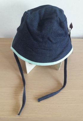Ziestha sommarhatt Mini för barn, mörkblå, storlek Small