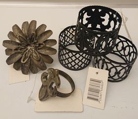 Servettringar, chique antique, 5 varianter