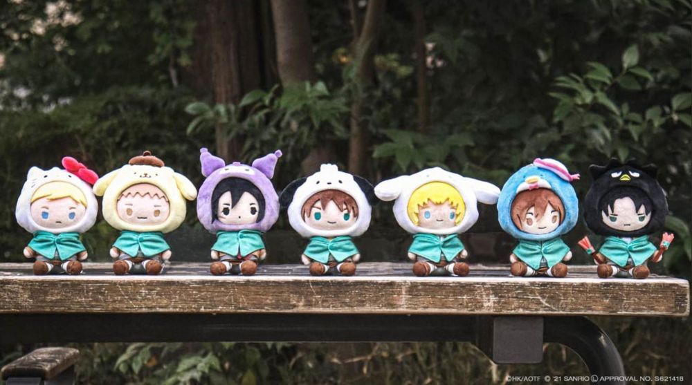 Attack on Titan X Sanrio Jean Kirschstein Plush