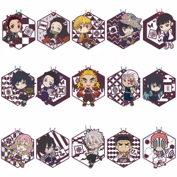 Demon Slayer: Kimetsu no Yaiba Ichibansho Orenu Kokoro to Yaiba de Susume Rubber Key Chain (B)